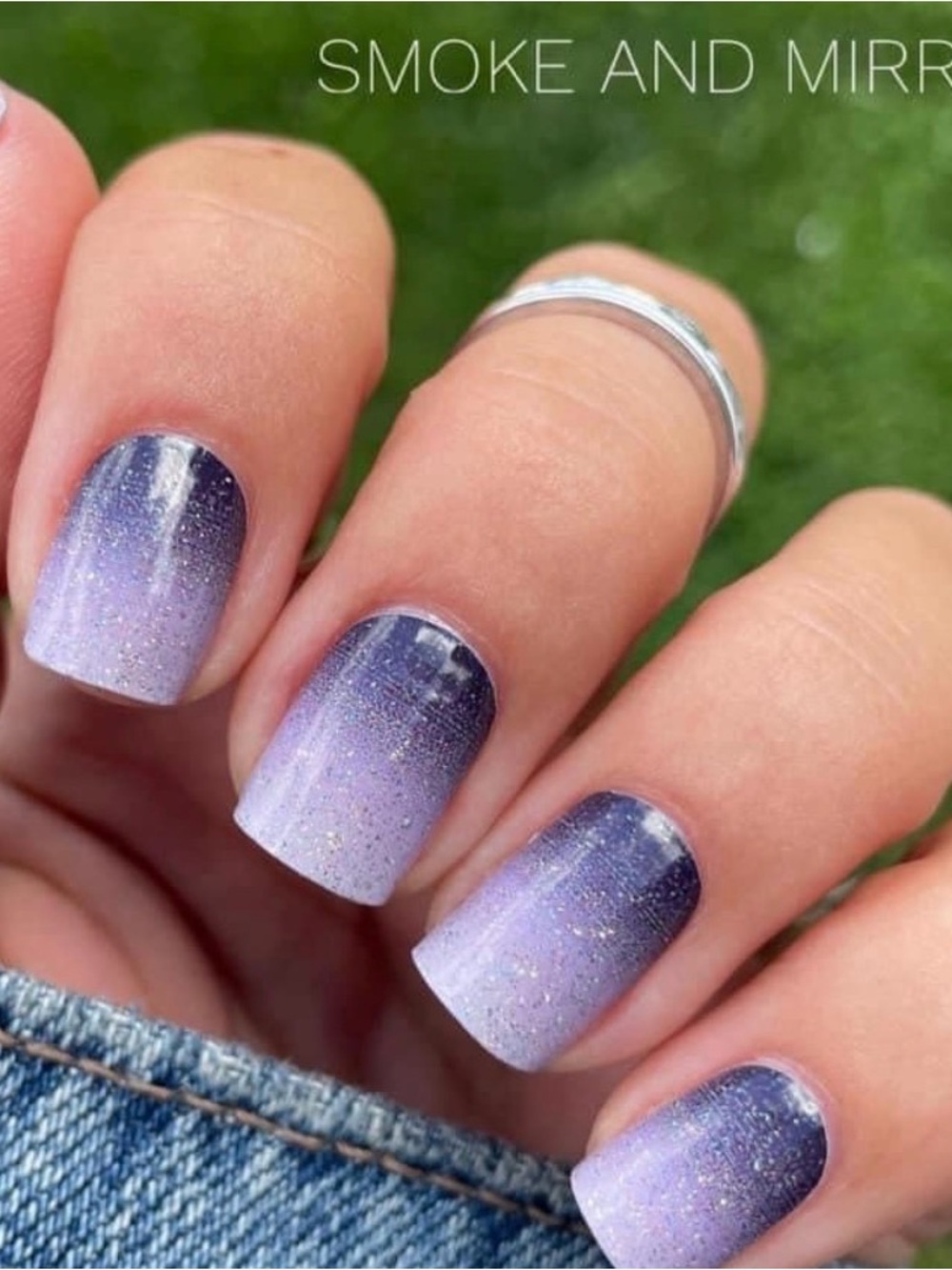 Color Street Smoke and Mirrors Purple Ombre Press-On Nails